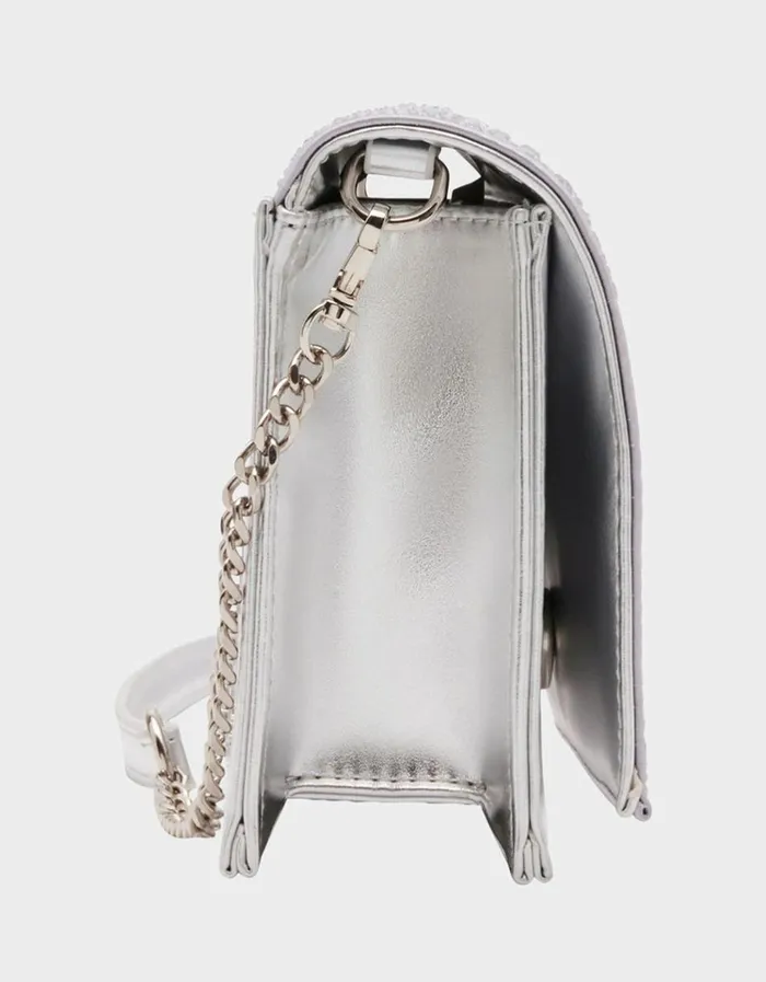 Women CUT OUT SPARKLER BAG SILVER Silver Betsey Johnson Women CUT OUT SPARKLER BAG SILVER Silver Betsey Johnson