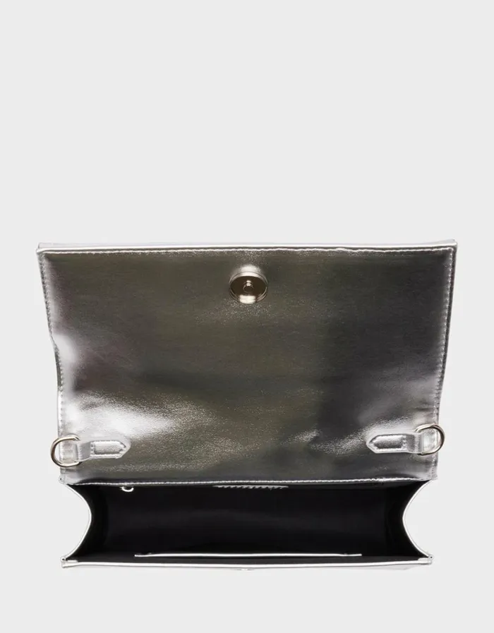 Women CUT OUT SPARKLER BAG SILVER Silver Betsey Johnson Women CUT OUT SPARKLER BAG SILVER Silver Betsey Johnson
