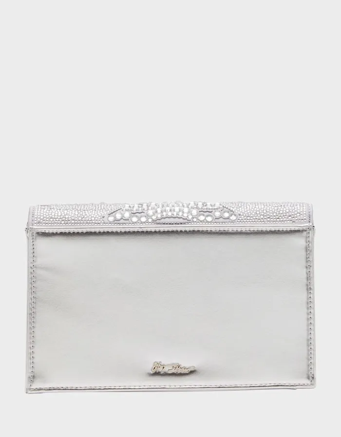 Women CUT OUT SPARKLER BAG SILVER Silver Betsey Johnson Women CUT OUT SPARKLER BAG SILVER Silver Betsey Johnson