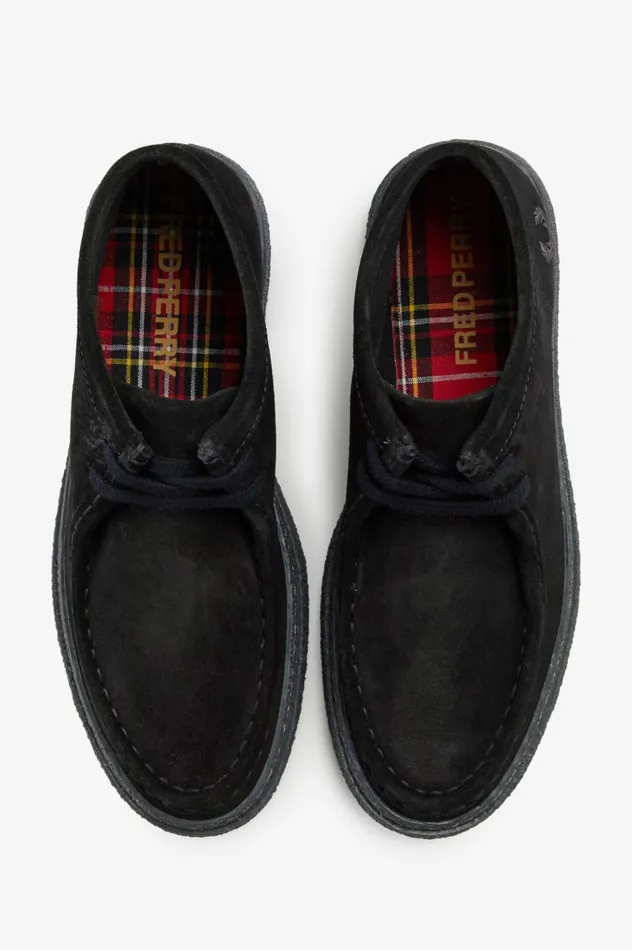 Women Dawson Mid Black Fred Perry Shoes