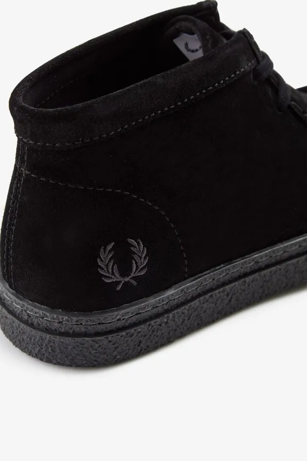 Women Dawson Mid Black Fred Perry Shoes