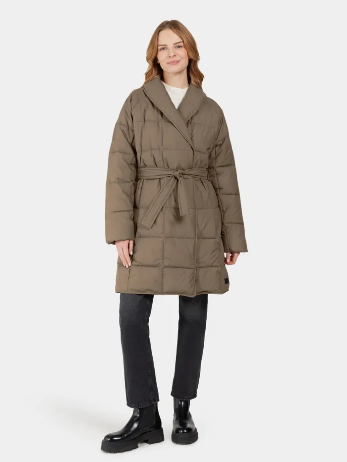 Women Dina Coat Walnut Didriksons Autumn Jackets
