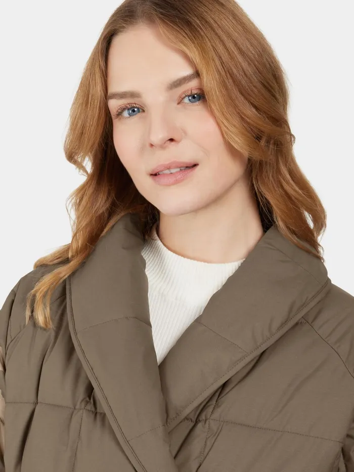 Women Dina Coat Walnut Didriksons Autumn Jackets