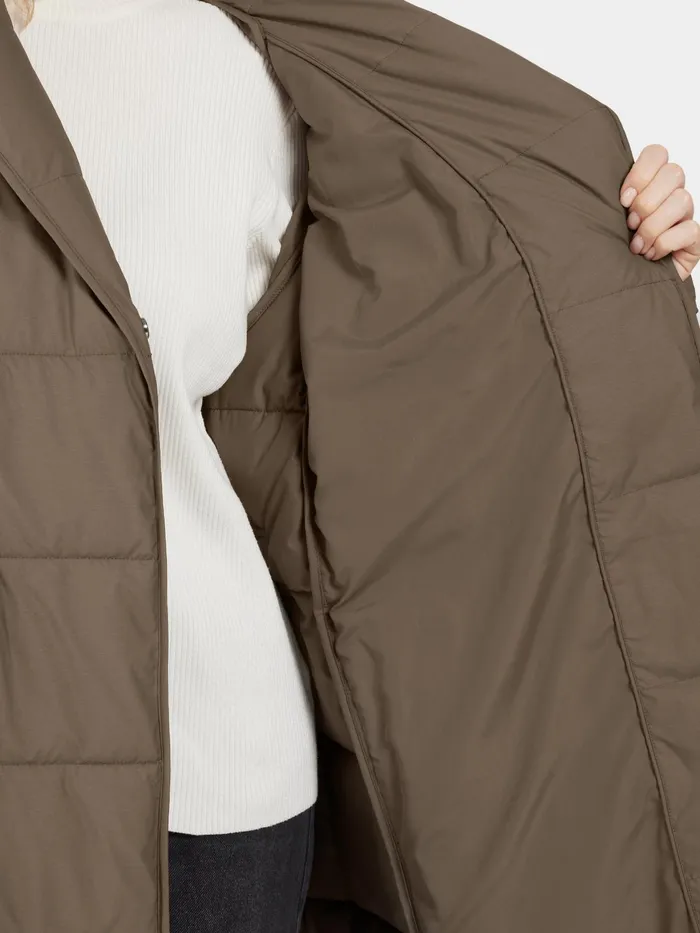 Women Dina Coat Walnut Didriksons Autumn Jackets
