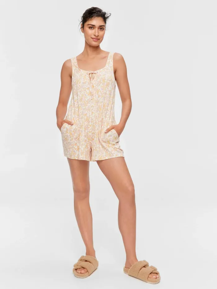 Women Ditsy Floral Playsuit Multi Peter Alexander Sets and Onesies