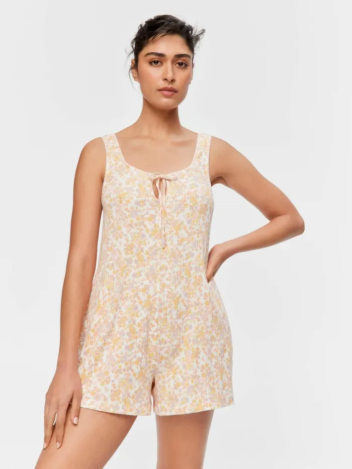 Women Ditsy Floral Playsuit Multi Peter Alexander Sets and Onesies