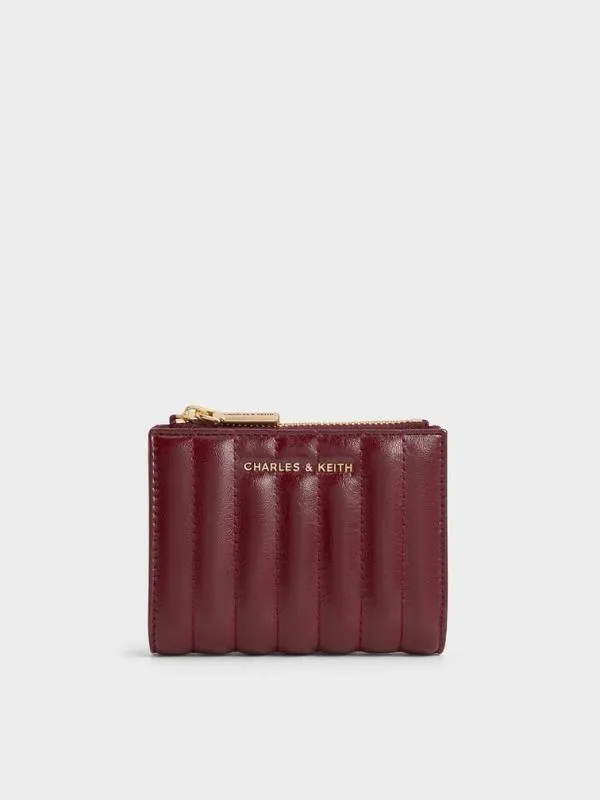 Women Donna CrinkleEffect Panelled TopZip Wallet 8211 Burgundy CHARLES and KEITH Small Wallets Women Donna CrinkleEffect Panelled TopZip Wallet 8211 Burgundy CHARLES and KEITH Small Wallets