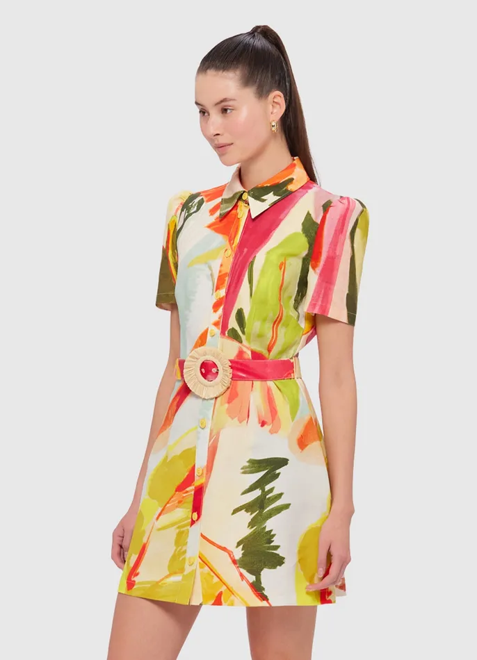 Women Dresses and Jumpsuits LEO LIN Bronte Mini Dress 8211 Rainforest Print