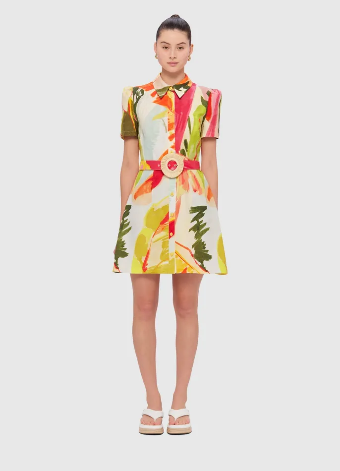 Women Dresses and Jumpsuits LEO LIN Bronte Mini Dress 8211 Rainforest Print