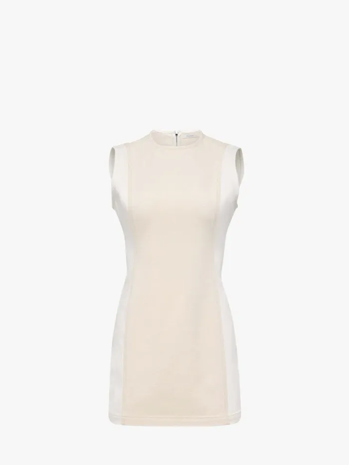 Women Dresses JW Anderson DENIM TWILL MINI SHIFT DRESS Off Whitewhite