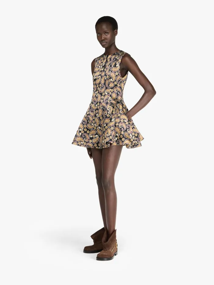 Women Dresses JW Anderson PAISLEY039 PRINT CIRCLESKIRT DRESS Red Brown Women Dresses JW Anderson PAISLEY039 PRINT CIRCLESKIRT DRESS Red Brown