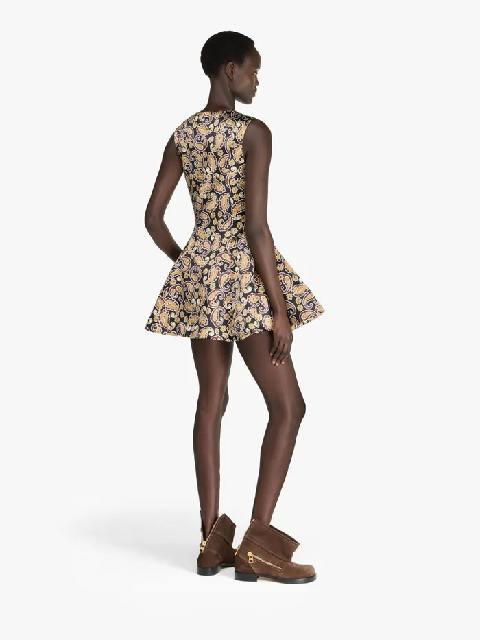 Women Dresses JW Anderson PAISLEY039 PRINT CIRCLESKIRT DRESS Red Brown Women Dresses JW Anderson PAISLEY039 PRINT CIRCLESKIRT DRESS Red Brown