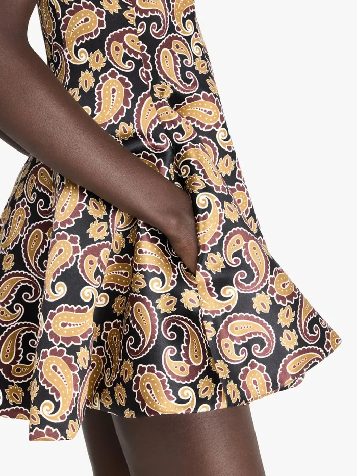 Women Dresses JW Anderson PAISLEY039 PRINT CIRCLESKIRT DRESS Red Brown Women Dresses JW Anderson PAISLEY039 PRINT CIRCLESKIRT DRESS Red Brown