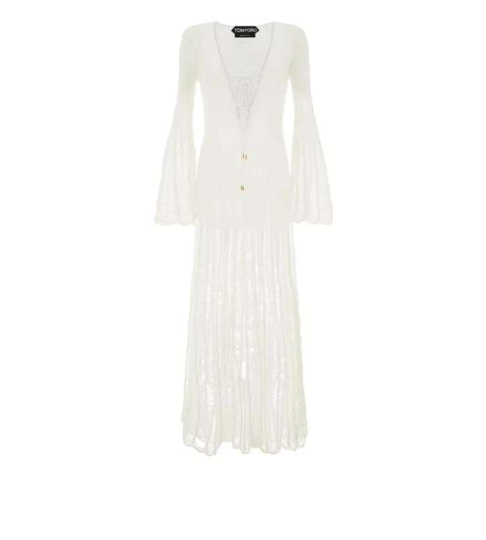 Women Dresses Tom Ford Cotton Large Ladder Knit Dress
