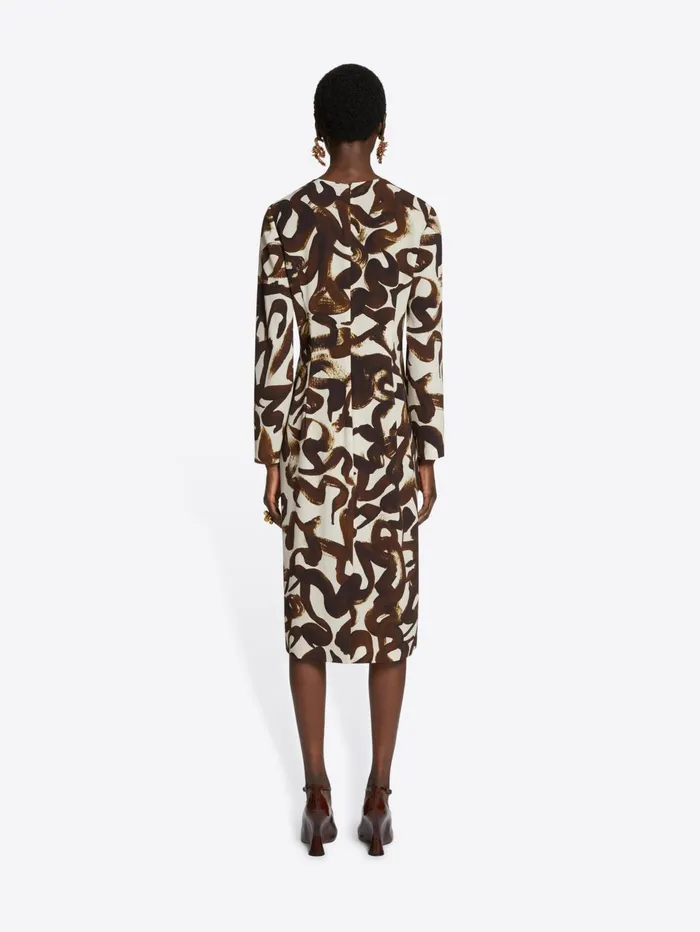 Women Dries Van Noten Dresses Printed Shift Dress
