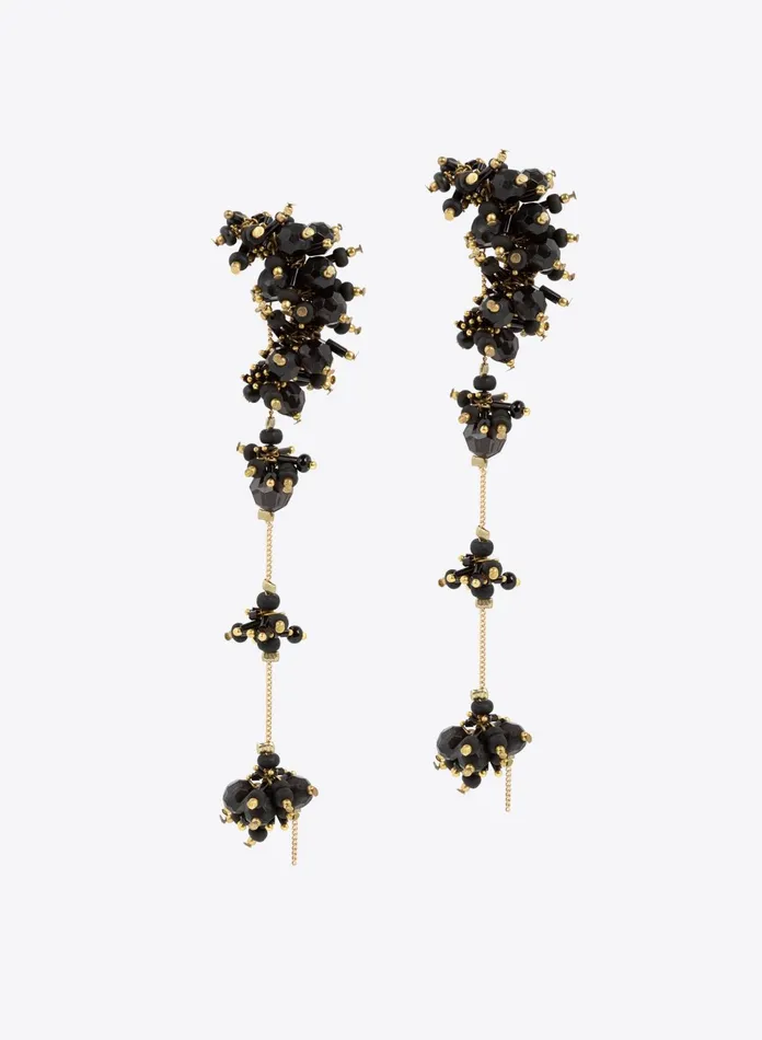 Women Dries Van Noten Jewelry Embroidered Earrings