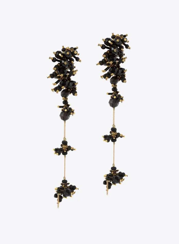 Women Dries Van Noten Jewelry Embroidered Earrings