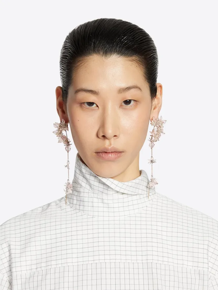 Women Dries Van Noten Jewelry Embroidered Earrings