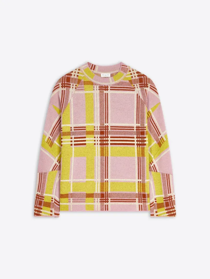 Women Dries Van Noten Knitwear Checked Sweater