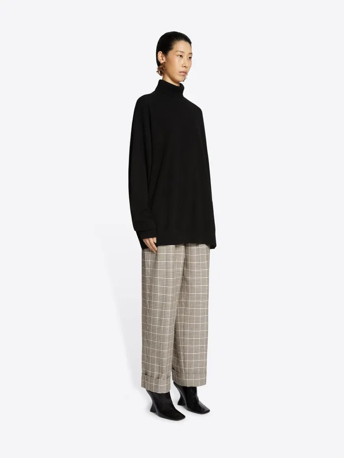 Women Dries Van Noten Pants Checked Cuffed Pants