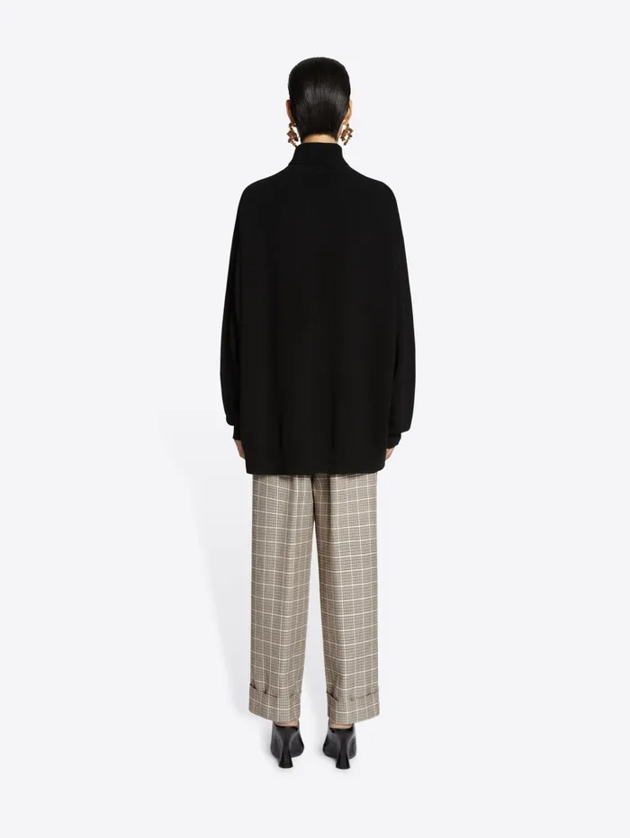Women Dries Van Noten Pants Checked Cuffed Pants