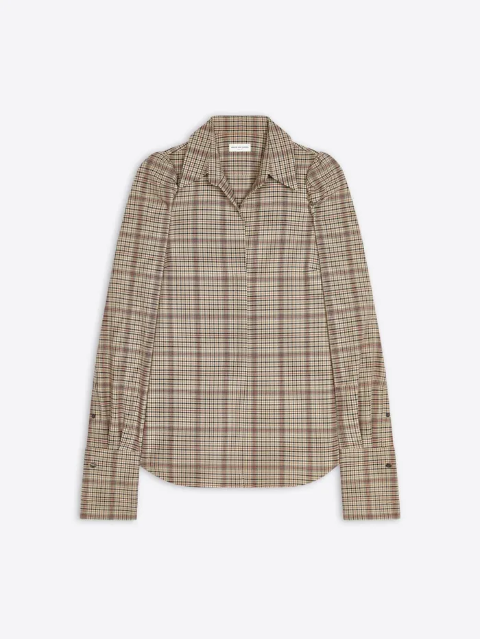 Women Dries Van Noten Tops and Blouses Checked Shirt