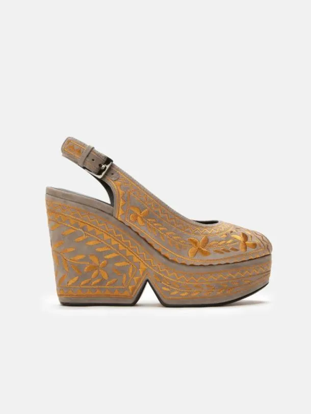 Women DYLYA Stone Clergerie Wedges