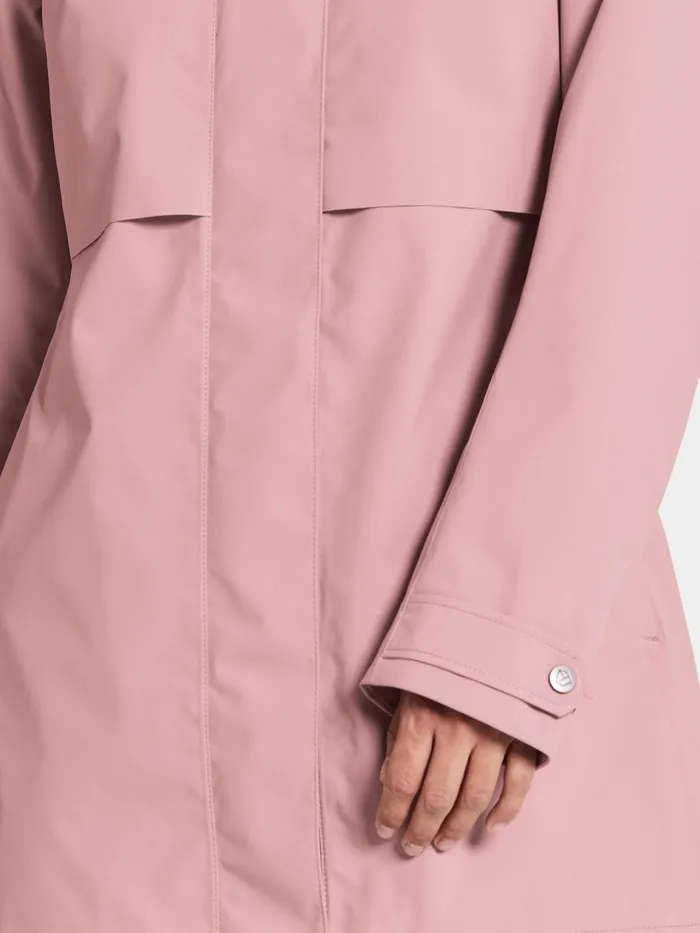 Women Edith Parka Oyster Lilac Didriksons Spring Jackets