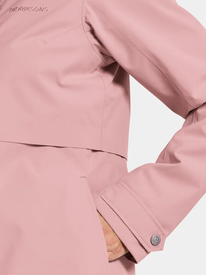 Women Edith Parka Oyster Lilac Didriksons Spring Jackets