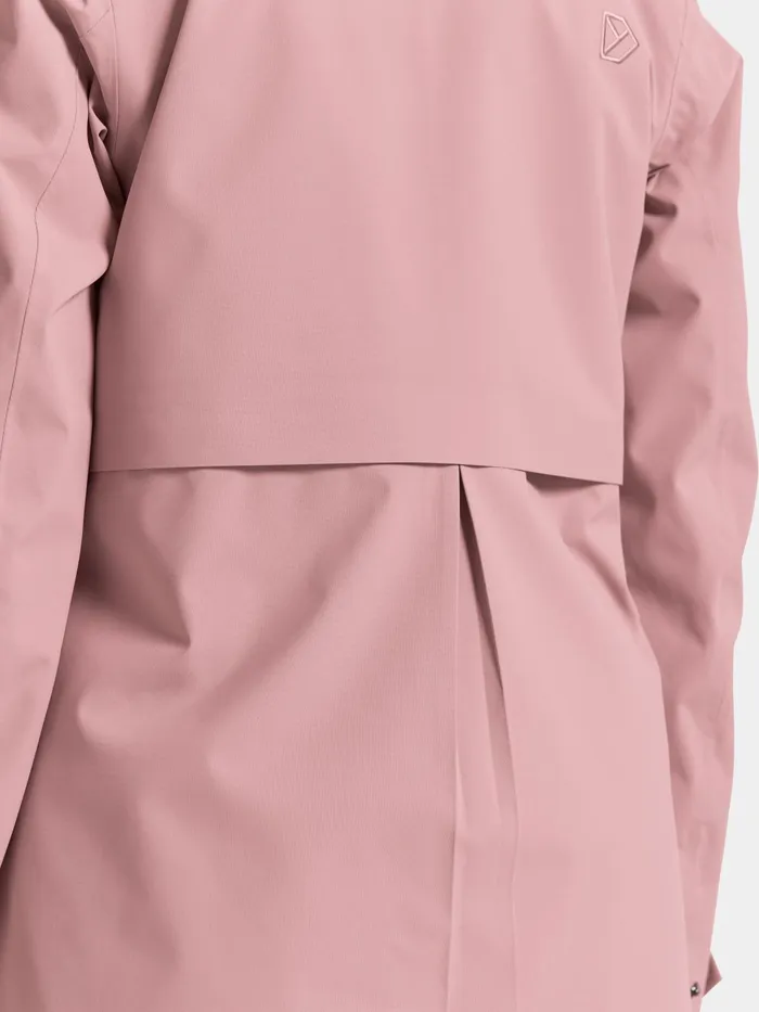 Women Edith Parka Oyster Lilac Didriksons Spring Jackets