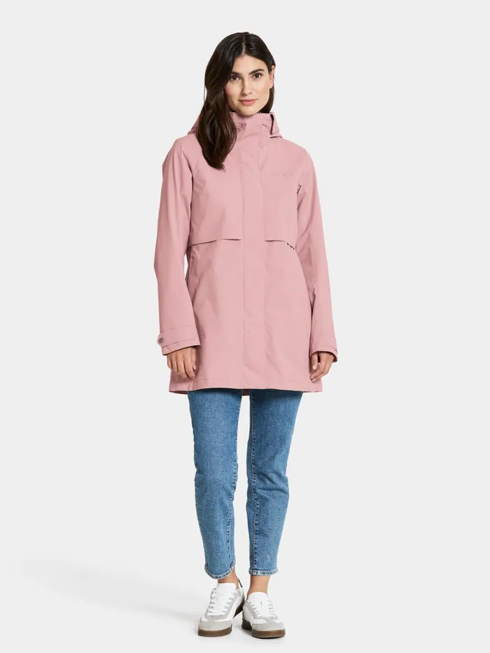 Women Edith Parka Oyster Lilac Didriksons Spring Jackets