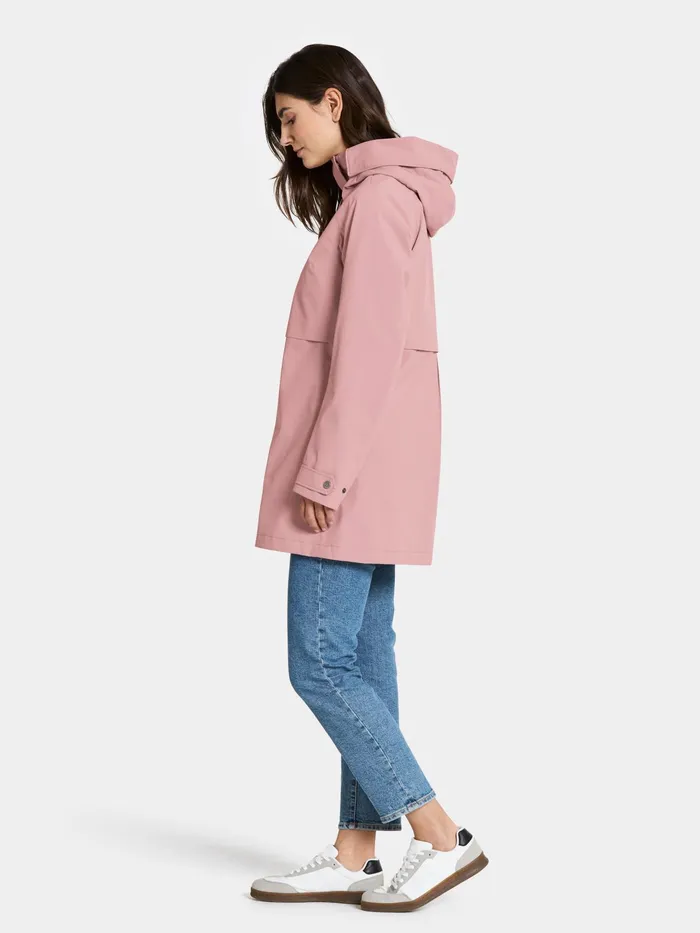 Women Edith Parka Oyster Lilac Didriksons Spring Jackets