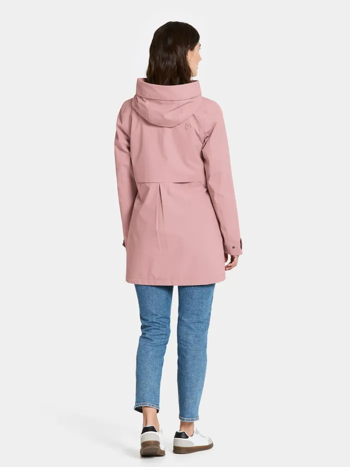 Women Edith Parka Oyster Lilac Didriksons Spring Jackets