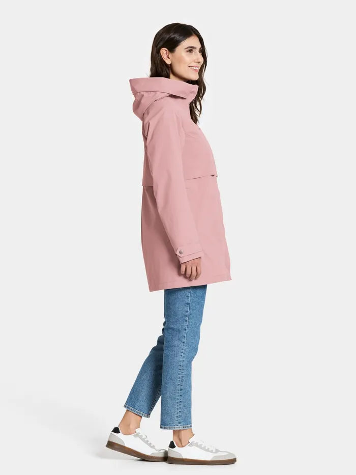 Women Edith Parka Oyster Lilac Didriksons Spring Jackets