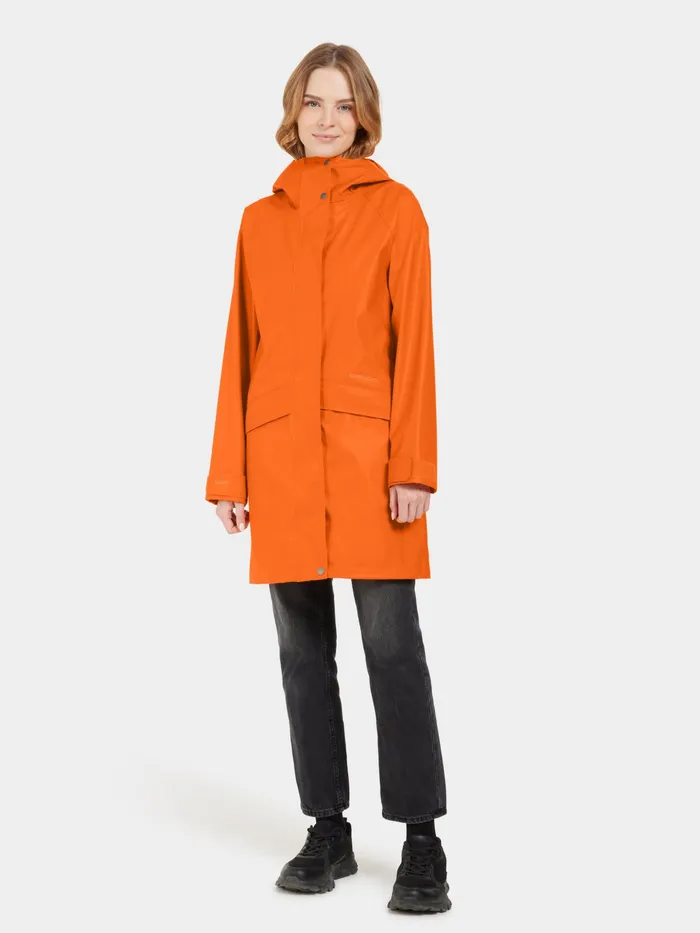 Women Elly Parka Galon Flame Didriksons Waterproof Jackets