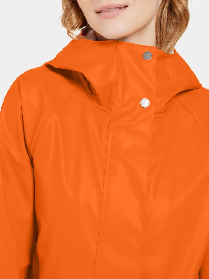 Women Elly Parka Galon Flame Didriksons Waterproof Jackets