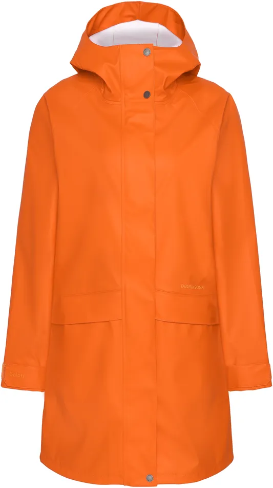 Women Elly Parka Galon Flame Didriksons Waterproof Jackets