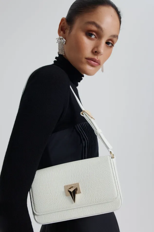 Women EMBOSSED SLIM BAG WHITE Bags Scanlan Theodore