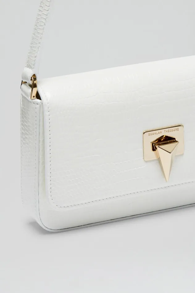 Women EMBOSSED SLIM BAG WHITE Bags Scanlan Theodore