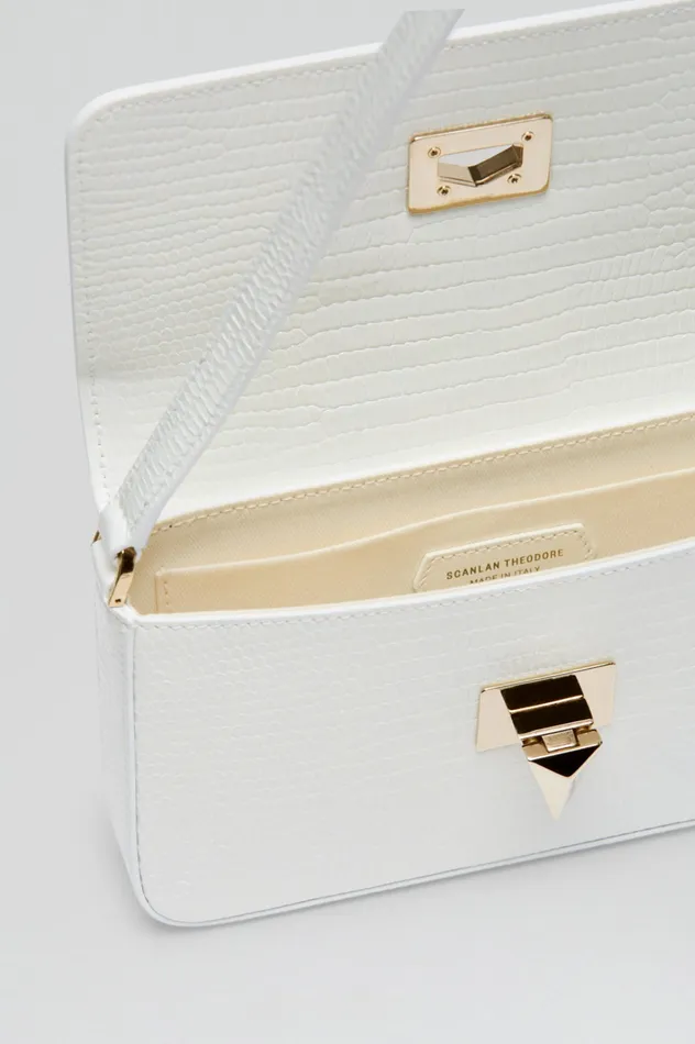 Women EMBOSSED SLIM BAG WHITE Bags Scanlan Theodore