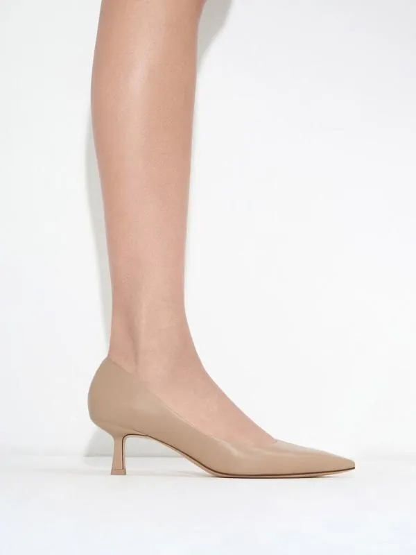 Women Emmy Pointed Kitten Heel Pumps 8211 Nude CHARLES and KEITH Heels Women Emmy Pointed Kitten Heel Pumps 8211 Nude CHARLES and KEITH Heels
