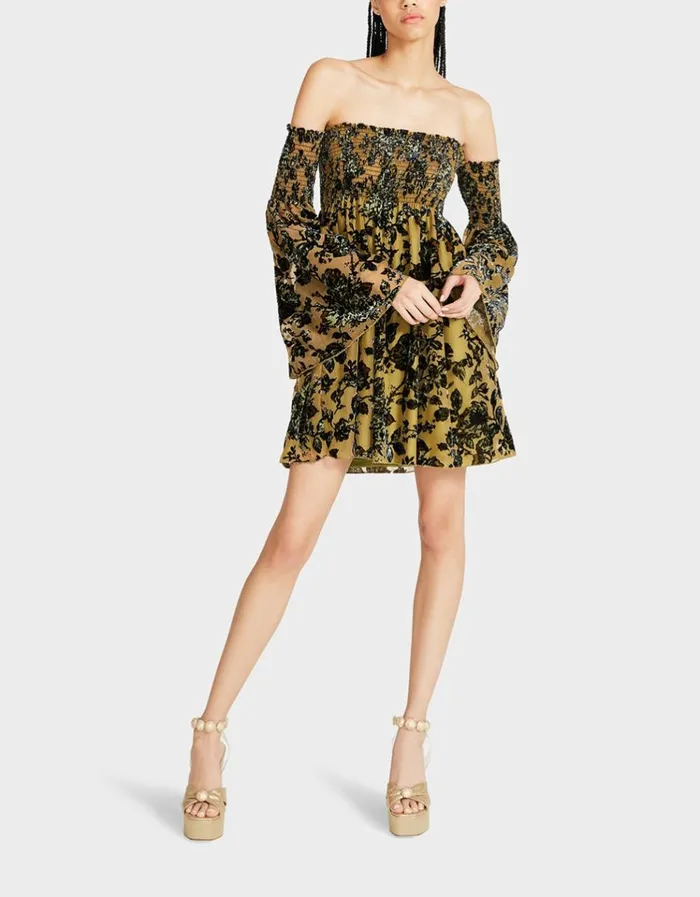 Women ESSIE MINI DRESS YELLOW Yellow Betsey Johnson