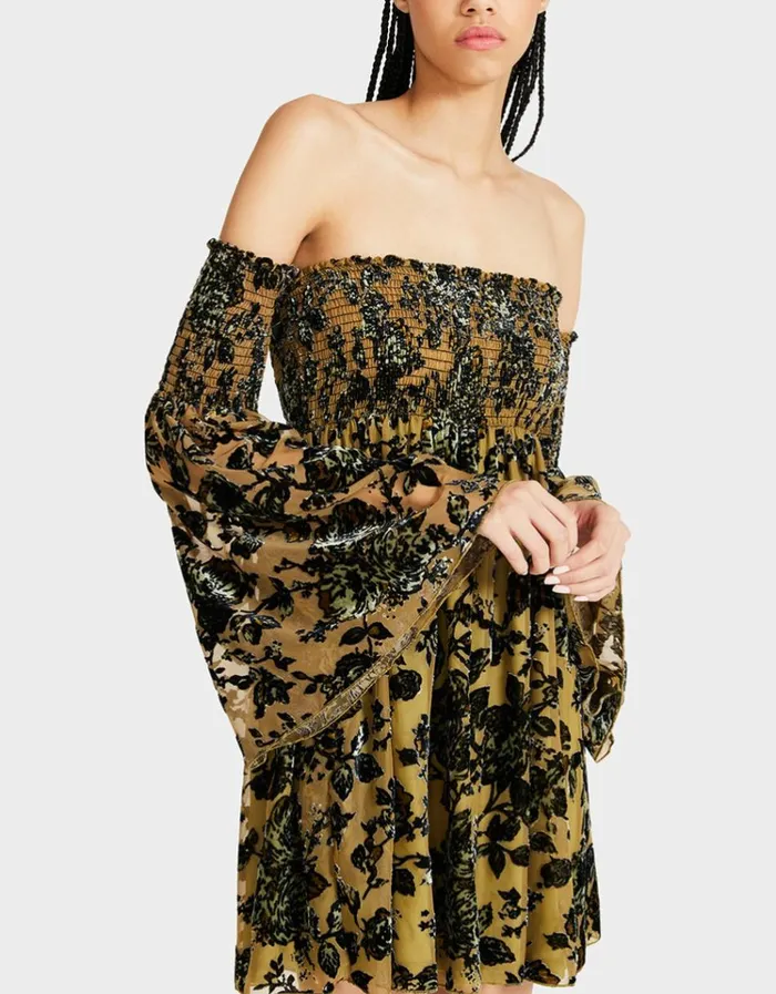 Women ESSIE MINI DRESS YELLOW Yellow Betsey Johnson