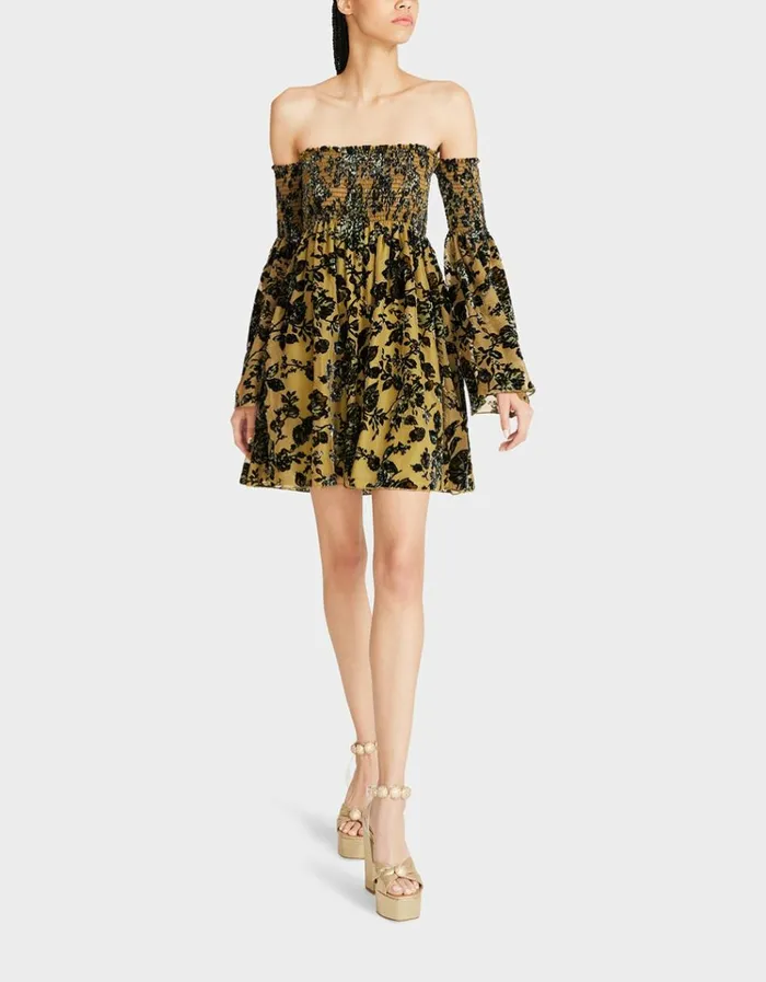Women ESSIE MINI DRESS YELLOW Yellow Betsey Johnson