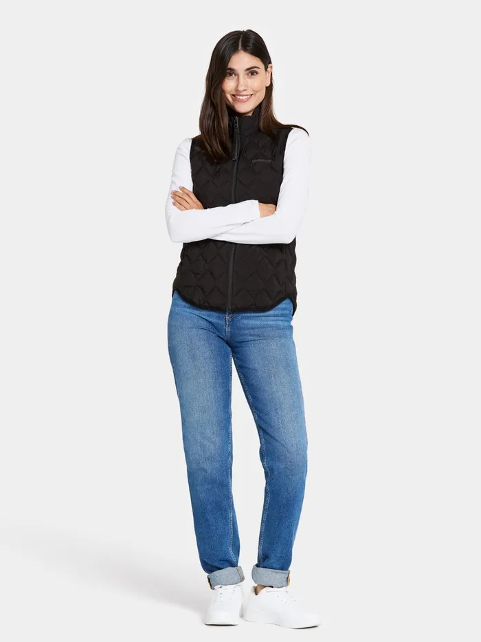 Women Evy Vest Black Didriksons Vests