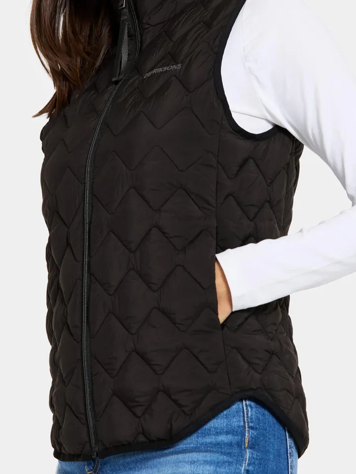 Women Evy Vest Black Didriksons Vests