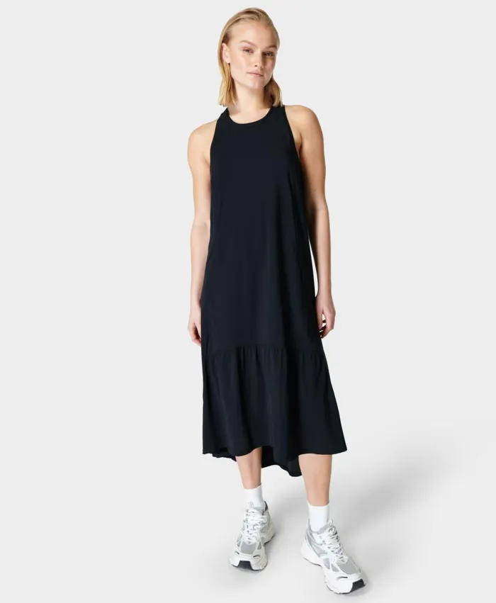 Women Explorer Ace Midi Dress Black Sweaty Betty Dresses and Jumpsuits