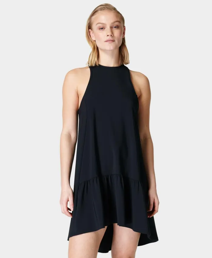 Women Explorer Club Mini Dress Black Sweaty Betty Dresses and Jumpsuits