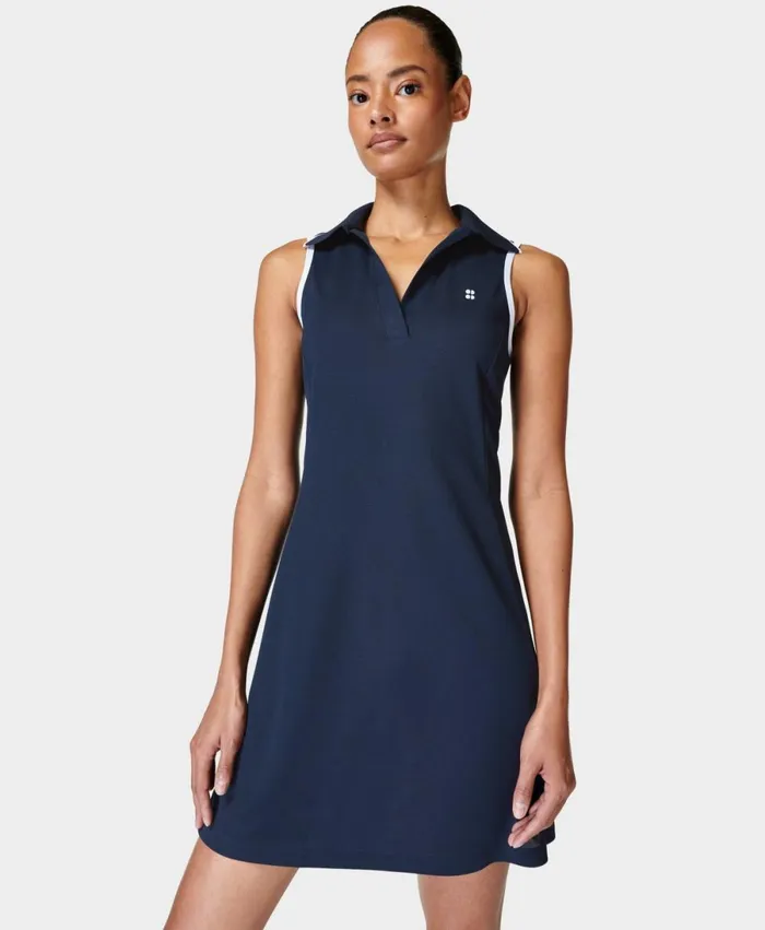 Women Fairway Dress Navy Blue Sweaty Betty Dresses and Jumpsuits