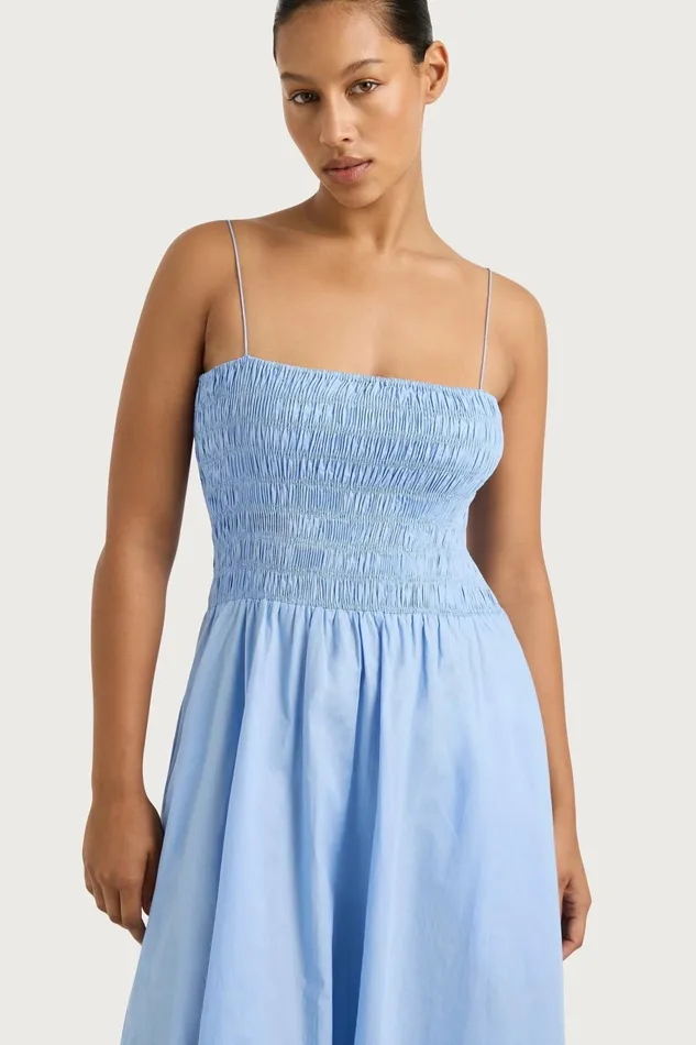 Women Faithfull The Brand Dresses Antoine Maxi Dress Mid Blue